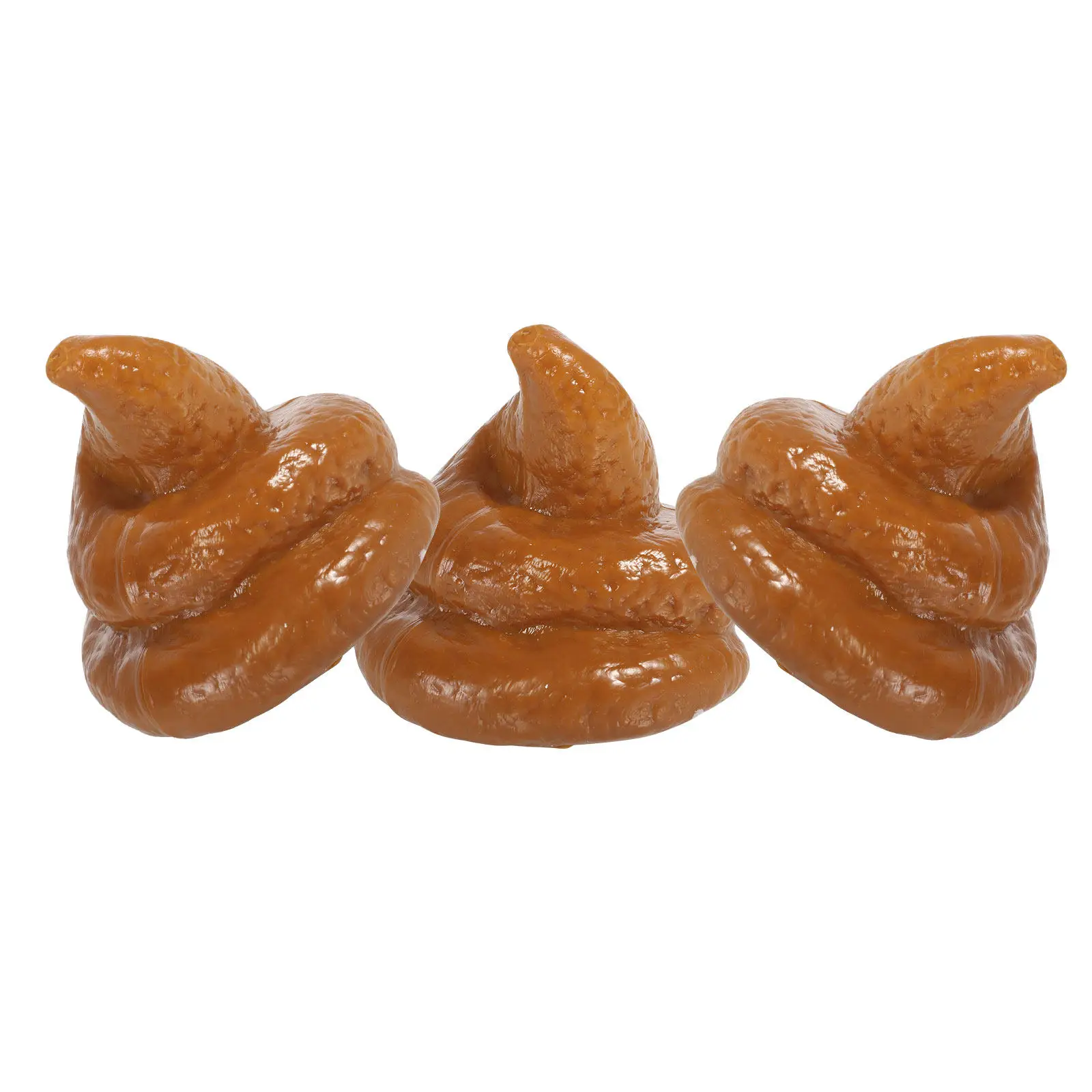 

3Pcs Lifelike Fake Poop Prank Plaything Halloween April Fools Day Festival Trick Prop Simulation Poop Decorative Decompression