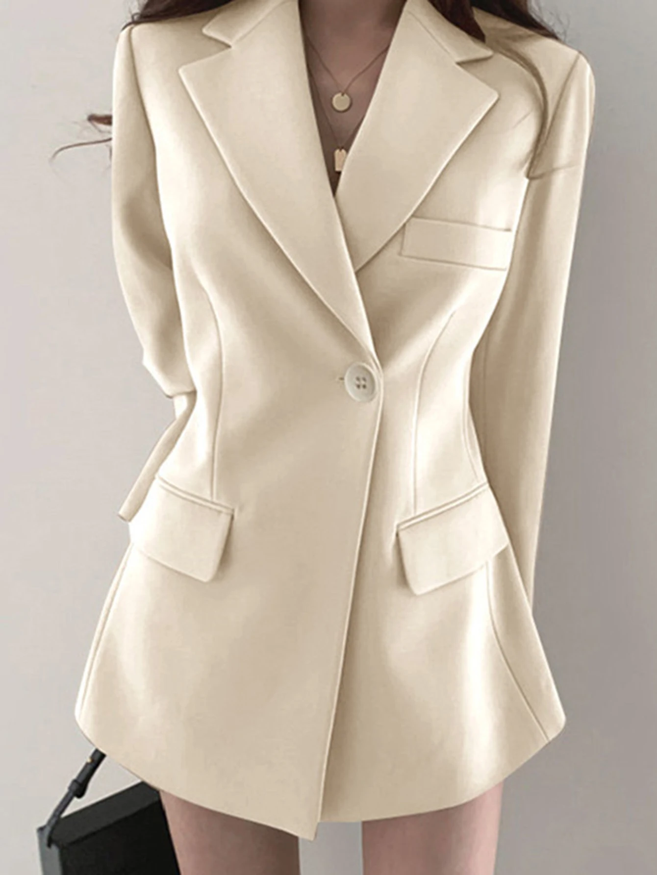 Costume à manches longues pour femmes, bras droit, Style décontracté, à la mode, confortable, tenue décontractée pour les affaires et le bureau