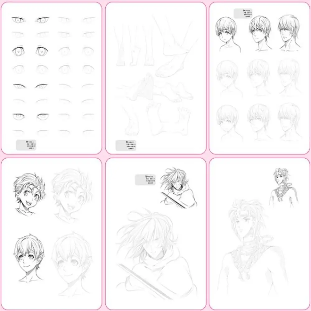 Comics Anime Sketch Tutorial Book Girl Boy Novice Line Draft Tracing Book Practice Zero Basic Comics Hand Drawn Book Artist