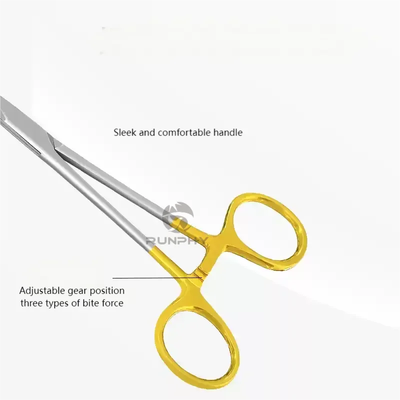Cynamed TC Mayo Hegar Needle/Suture Holder Driver Reusable Tungsten Carbide Inserts Gold Rings Cutting Capabilities Dog for vet - view 2