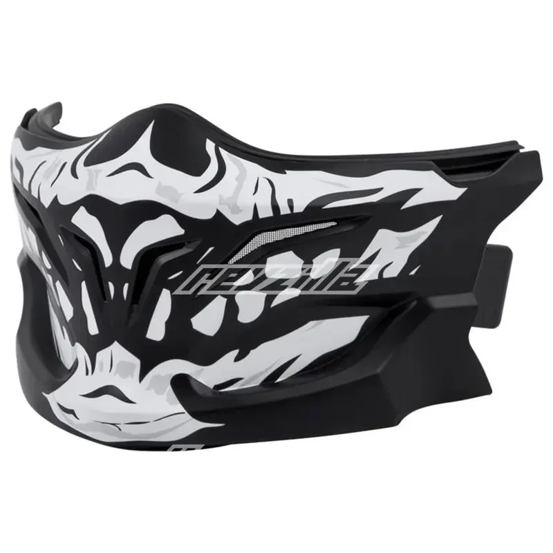 Scorpion Exo Covert Samurai Face Mask Exo Combat Skull Face Mask Retro Motorcycle Helmet Accessories, Helmet Not Included