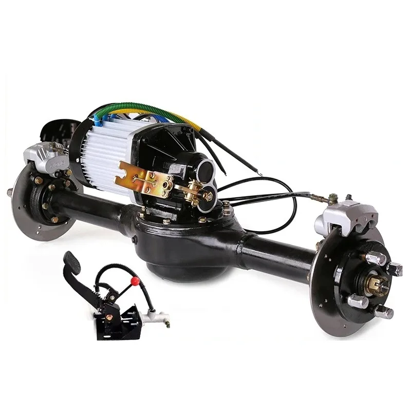 60/72 فولت 1500/2200/2500/3000 واط 3200-4800 دورة في الدقيقة 77-103 سنتيمتر المتكاملة مكبح قرصي المحور الخلفي الجمعية دراجة ثلاثية العجلات الكهربائية تعديل عدة