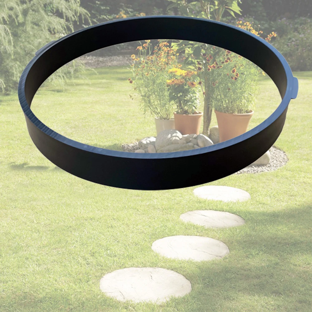 Reusable Paving Concrete Round Garden Lawn Floor Path Walk Maker Mould Household Garden Planting Elements