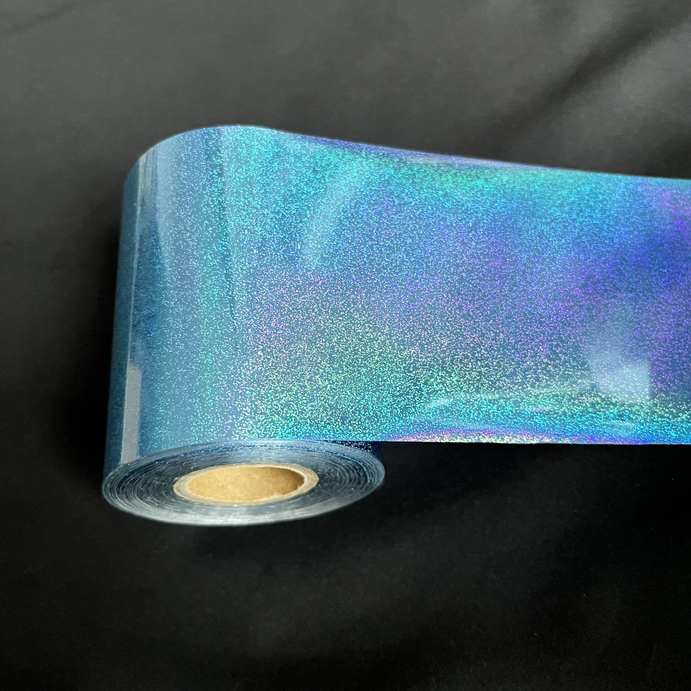 

Небесно-голубой песочный узор, фольга для горячего тиснения, радужный лазер, блестящий цвет, легкая теплопередающая фольга для рыболовных приманок, приманок, фольга «сделай сам»