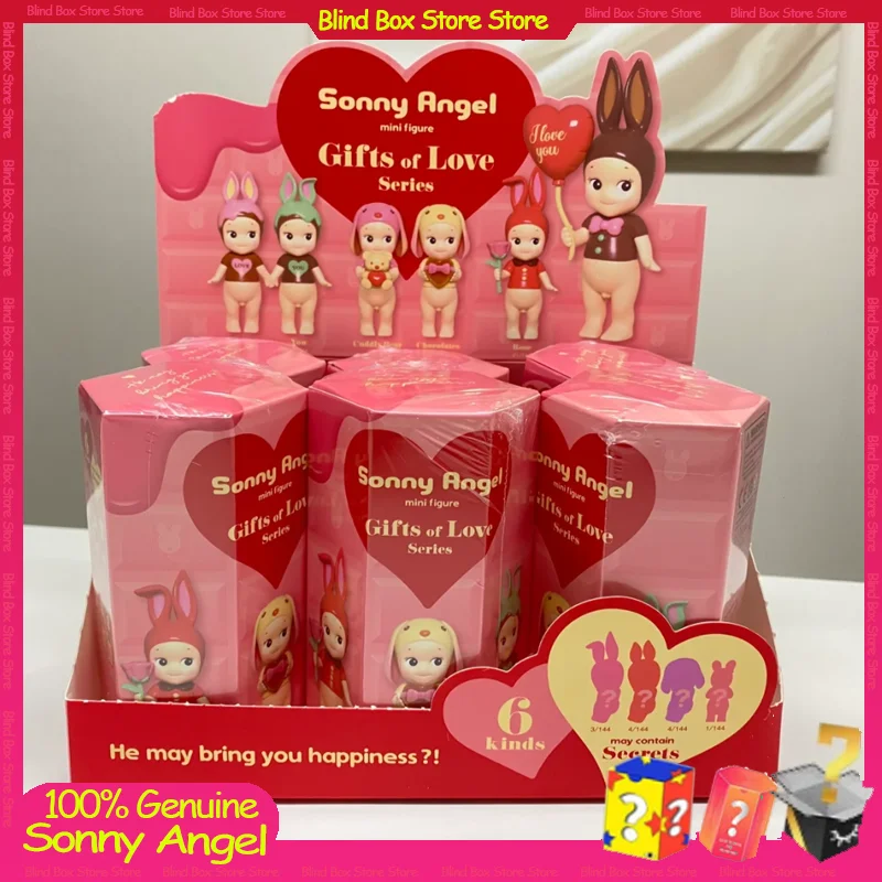 Sonny Angel Gifts Of Love Series Blind Box Birthday Gift Kawaii Toy Cartoon Mystery Box Birthday Collection Precious Gift