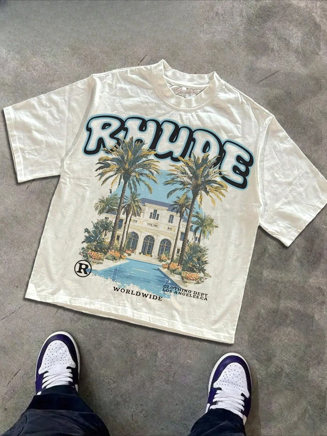 

Streetwear Style Men's Y2K Retro Pattern Fun Print Hip Hop Summer Top T-Shirt Couple Pure Cotton Undershirt t shirt