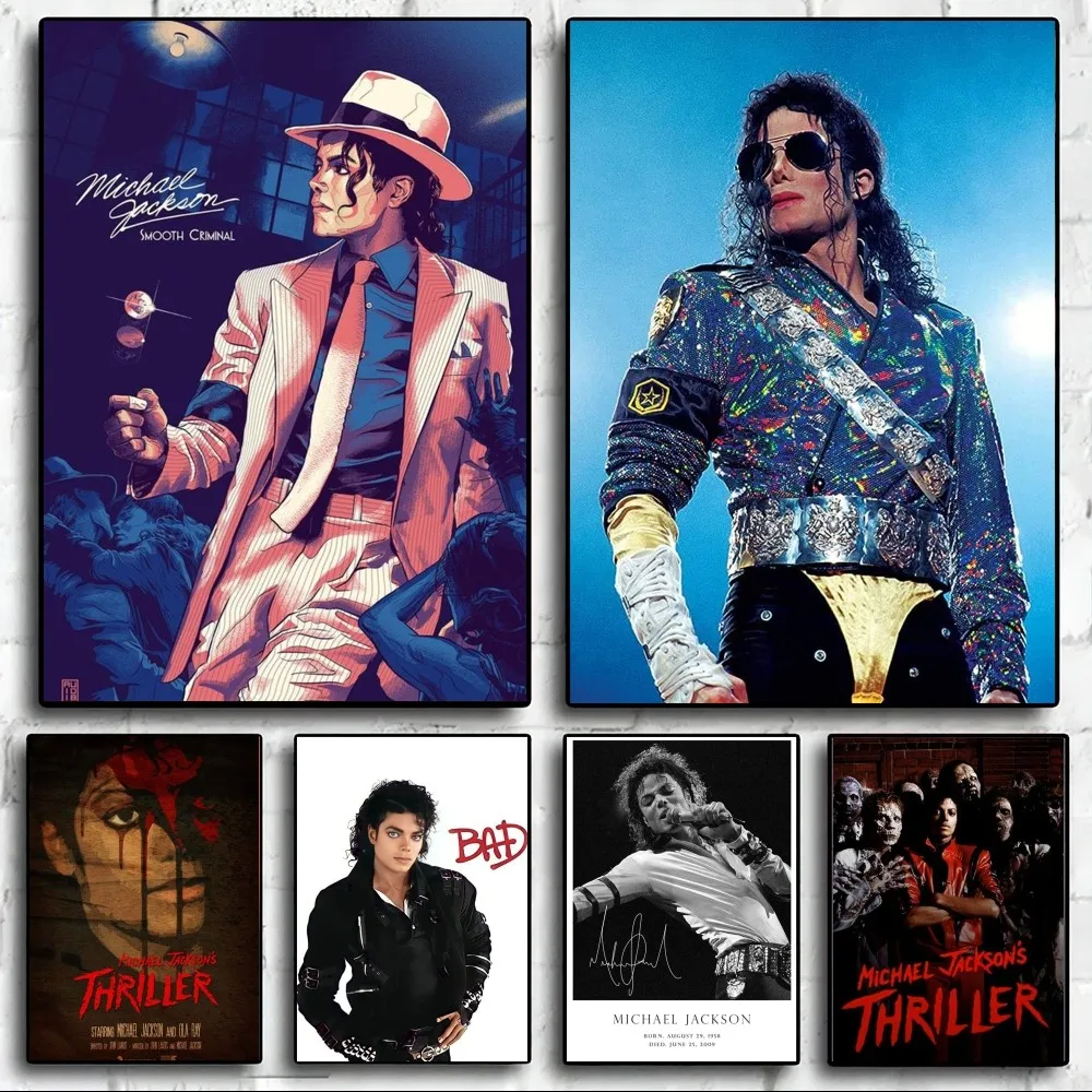 Singer M-MICHAEL J-JACKSON Poster Wall Pictures For Living Room Fall Decor