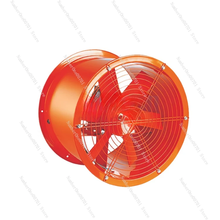 Oil-proof and Moisture-Proof axial Flow Fan, High Temperature Resistance, Round Pipe Kitchen Fume Exhaust Fan, 220V