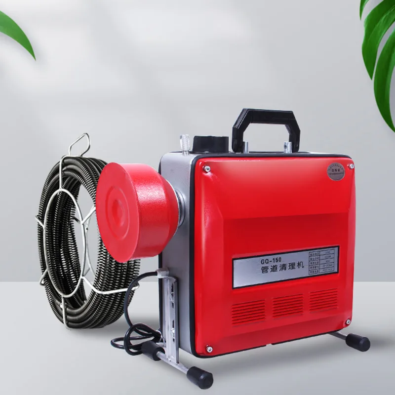 Electric Pipe Dredging Machine, Sewer Dredging Machine, Toilet Floor Drain Cleaning Machine, Professional Home, High Power 2200w