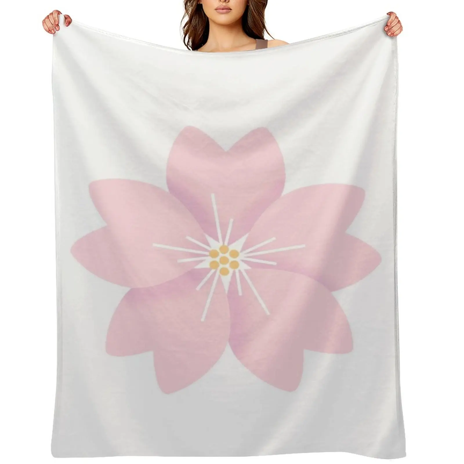 

Sakura Flower Throw Blanket funny gift Thin cosplay anime Retros Blankets
