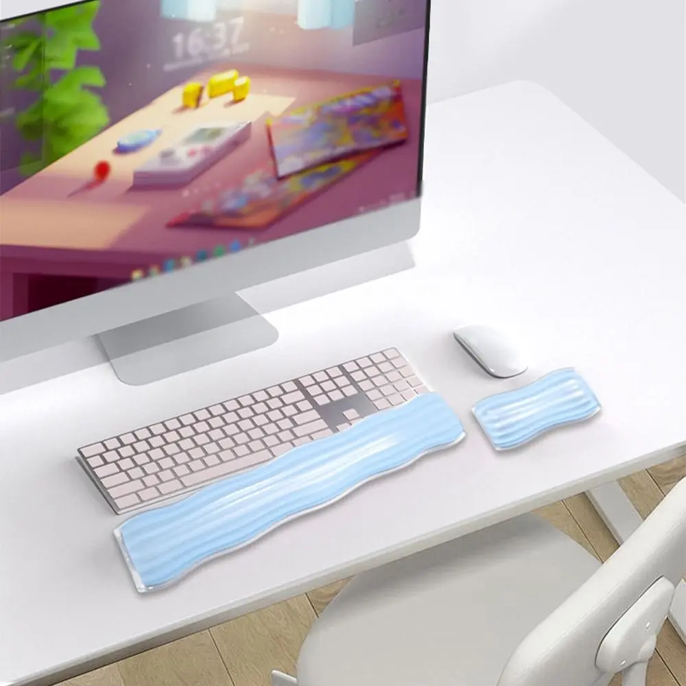 

Creative Clear Mouse Wrist Rest Transparent Ergonomic Silicone Gel Wrist Pad Effectively Comfortable Gel Wrist Rest Pad Office