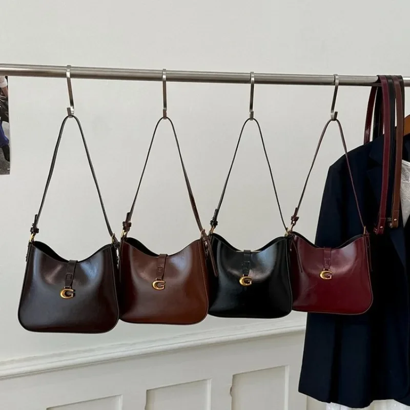 

Simple Trendy Luxury Diaper Bag For Women Crossbody Handbag Elegant Leather Tote Large Capacity Unique Letter Logo Vintage