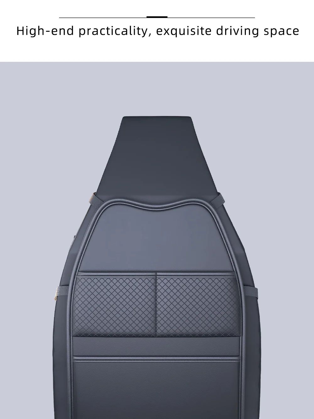 Autositz-Kick-Proof-Pad mit Taschen, PU-Leder, Schutzabdeckung für die Rückenlehne des Autositzes, multifunktionaler Tablet-Halter für Kinder – Detail 9