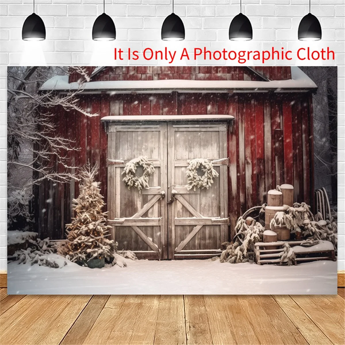 التصوير القماش 210 سنتيمتر x 150 سنتيمتر عيد الميلاد خلفية القماش عيد الميلاد باب الطرف الديكور الصورة