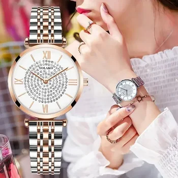 Relojes de cuarzo para mujer, los productos más vendidos 2024, envío directo, reloj de pulsera de acero inoxidable, reloj Masculino