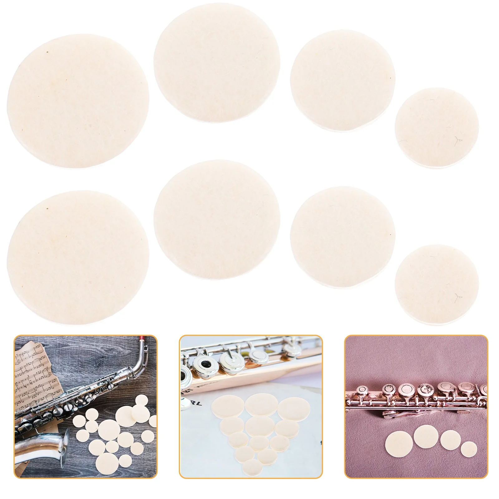 

17pcs Clarinet Pads Replacement Kit Woodwind Instrument Repair Pads Universal Spare Parts Small Clarinet Pad Set