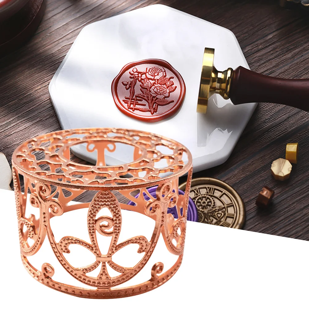 جوفاء فرن صهر الرف DIY بها بنفسك الحرفية فرن شمعة حامل الرجعية النار الطلاء الزخرفية هدية ل المغلفات بطاقة لسكرابوكينغ