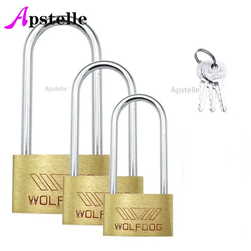 

Apstelle 20mm 25mm 30mm 40mm 50mm Padlock Wolf Head Brass Lock Small Locks Door Locks Not Rust Lock Core Include 6 keys