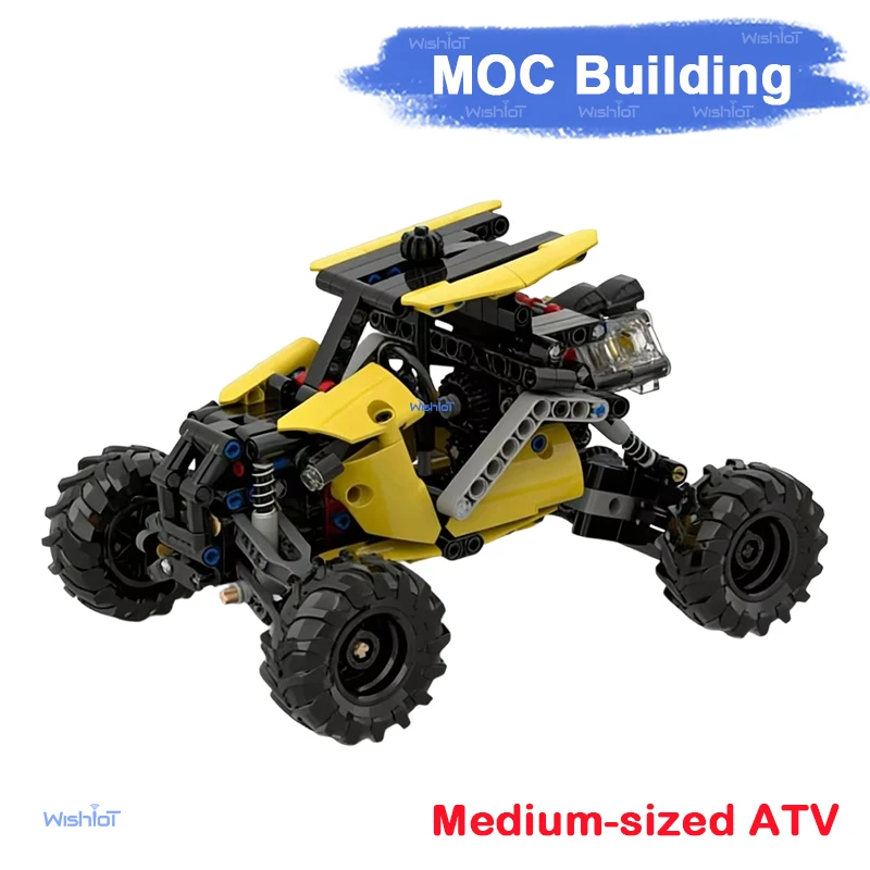

MOC 4WD Off-road Climbing Car RC Technical Bricks High Low Speed Gearbox Independent Suspension Chassis Compatible with Legoeds