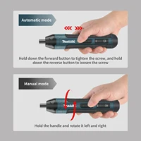 Makita Cordless Electric Screwdriver | 3.6V 5N.m Torque | 1/4" Chuck | 1300mAh Li - ion Battery.HT422 5