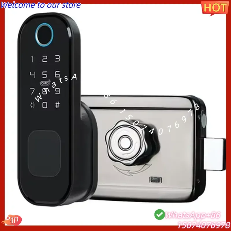 2026 High Quality Smart WIFI Door Lock Waterproof Remote Controlled with Fingerprint & TT Lock App Price Aluminum/Steel