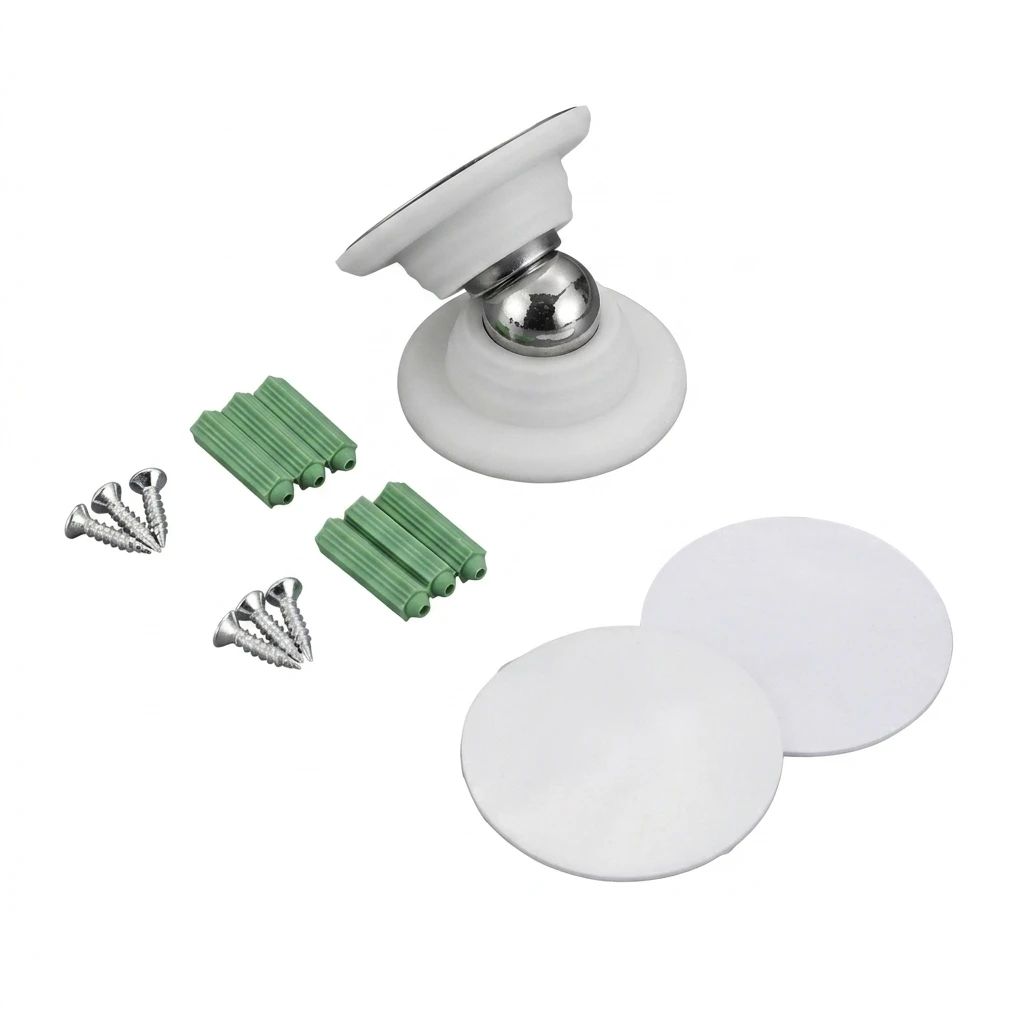 Strong Magnetic Door Stop Silicone Mini Door Catch Drill Free Silent Holder for RV Travel Trailers Bathroom Doors Durable