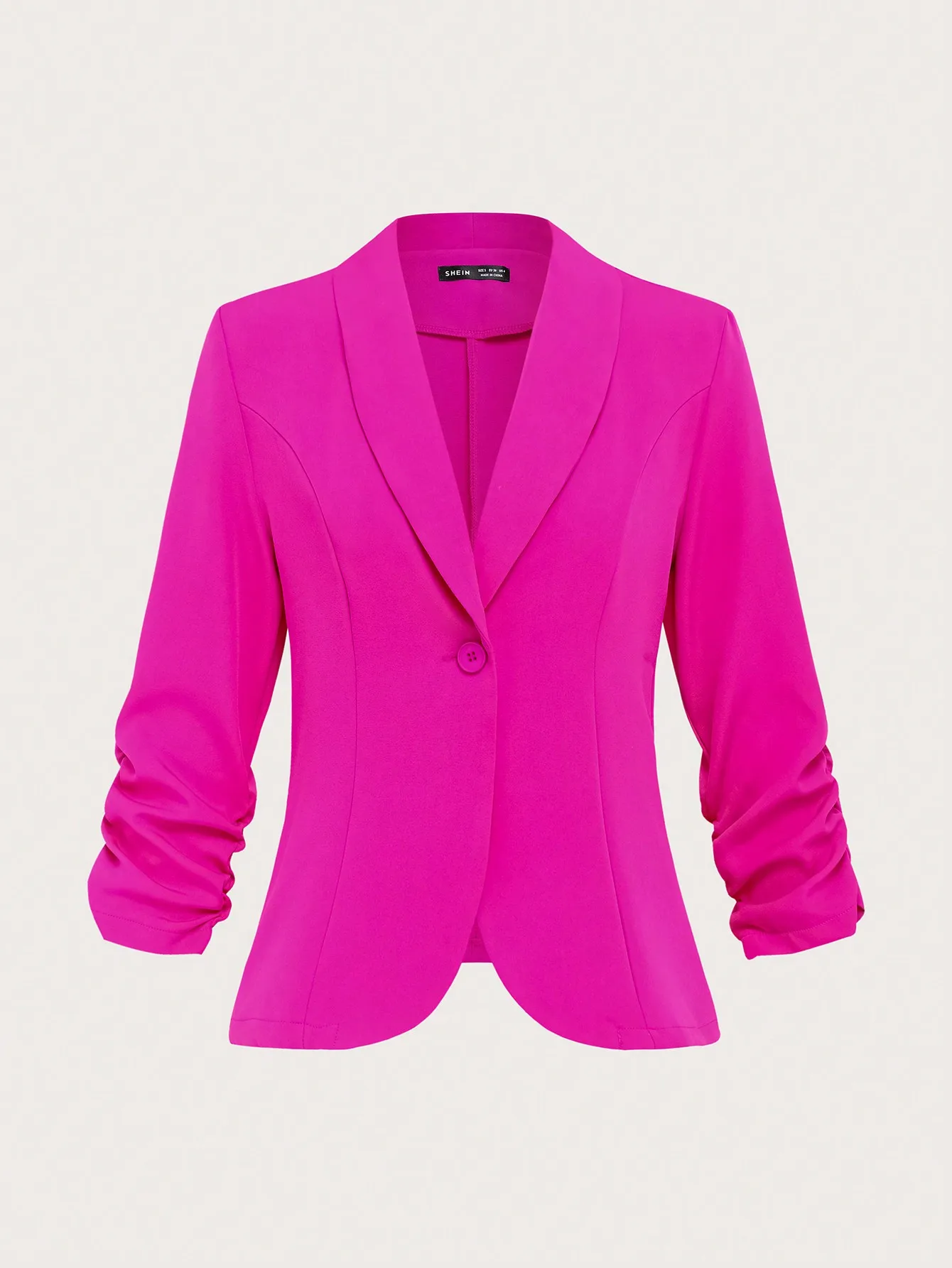 

Women's Button Casual 3/4 Sleeve Suit Jacket For Home & Outdoor