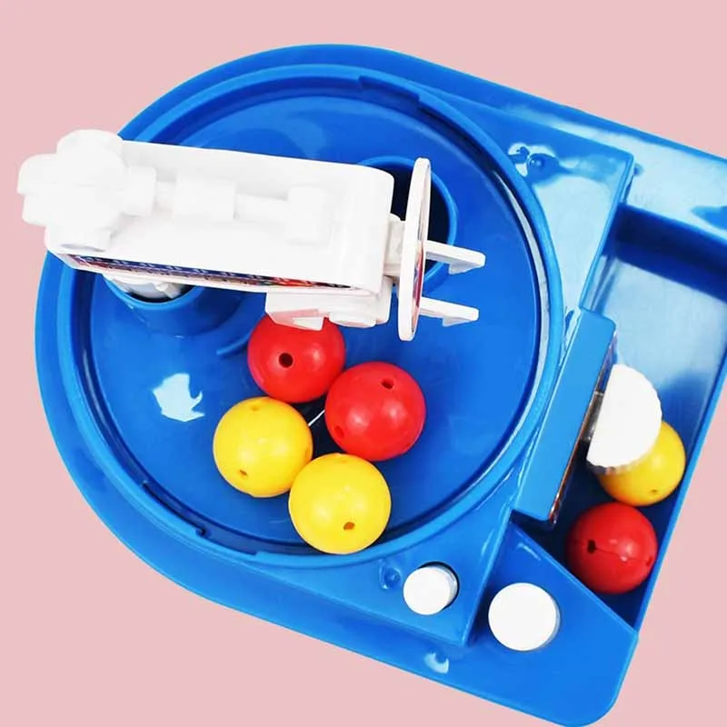 Mini máquina de agarrar bolas para niños, juguetes de juegos de escritorio, máquina de bolas con Clip Manual, máquina de dulces, máquina de juego de muñecas