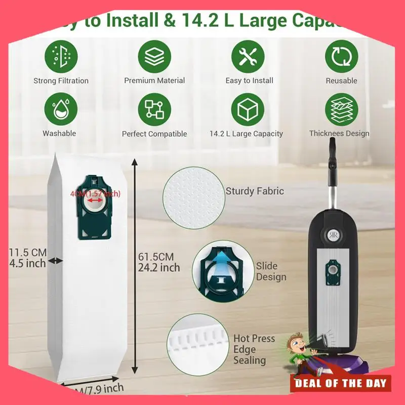 Entrega en 24 horas para Riccar Supralite R10, R10P, R10S, R10CV, R17, RLH-6, RLHC-6 para aspiradora Compatible con Simplicity Freedom SLH-6