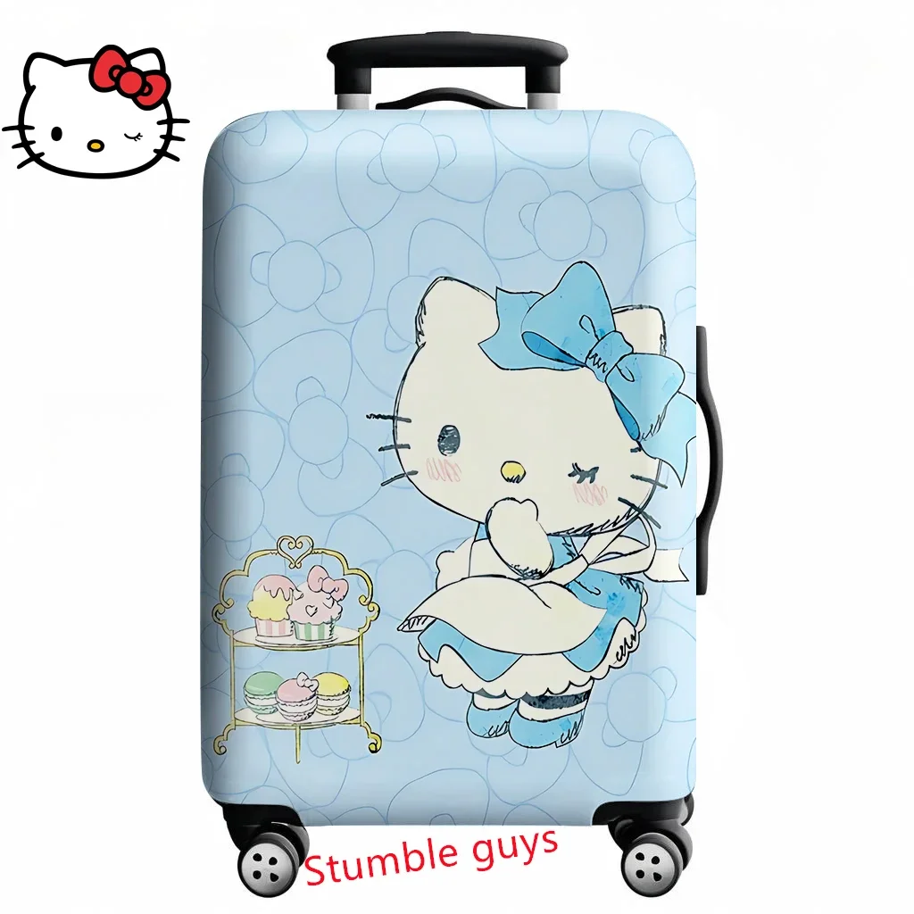 Protezione da viaggio per valigia Kawaii Hello Kitty adatta per bagagli da 18-32 pollici con stampa anime