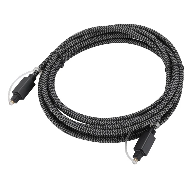 Optical Audio Cable, Optical Cable for Soundbar [Nylon Braided], Fiber Optic Audio Cord Compatible with Samsung, Bose,Sonos