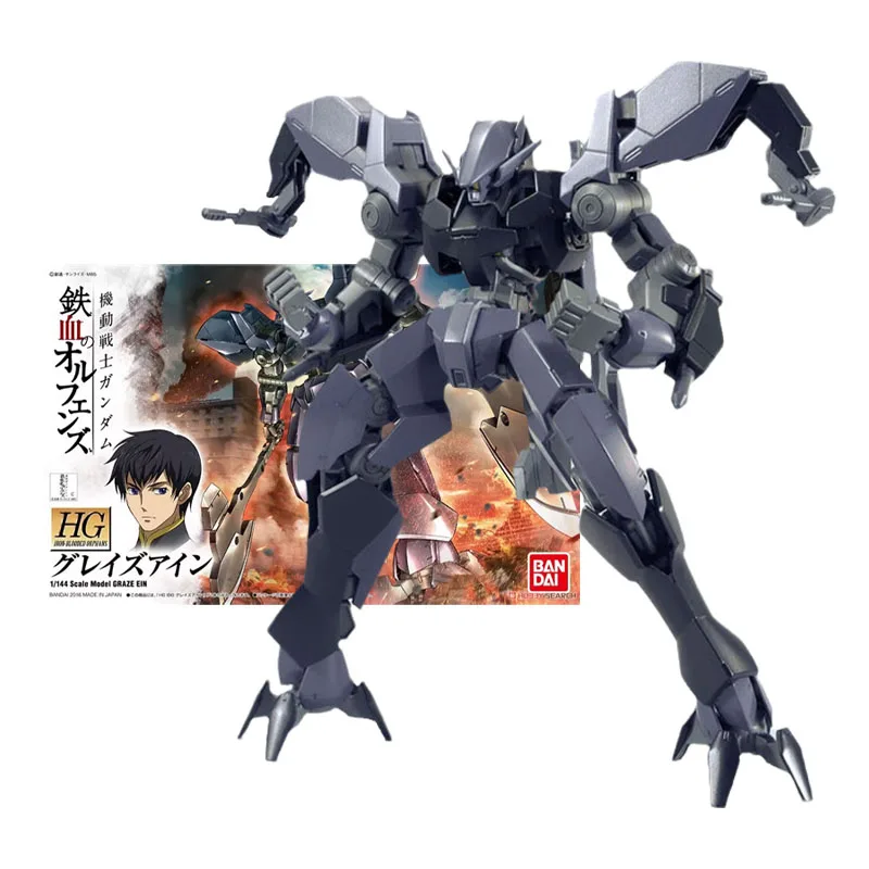 Bandai Genuine Figure Gundam Model Kit Anime Figures HG IBO 1/144 Scale Model Graze Ein Collection Gunpla Action Figure for Toys