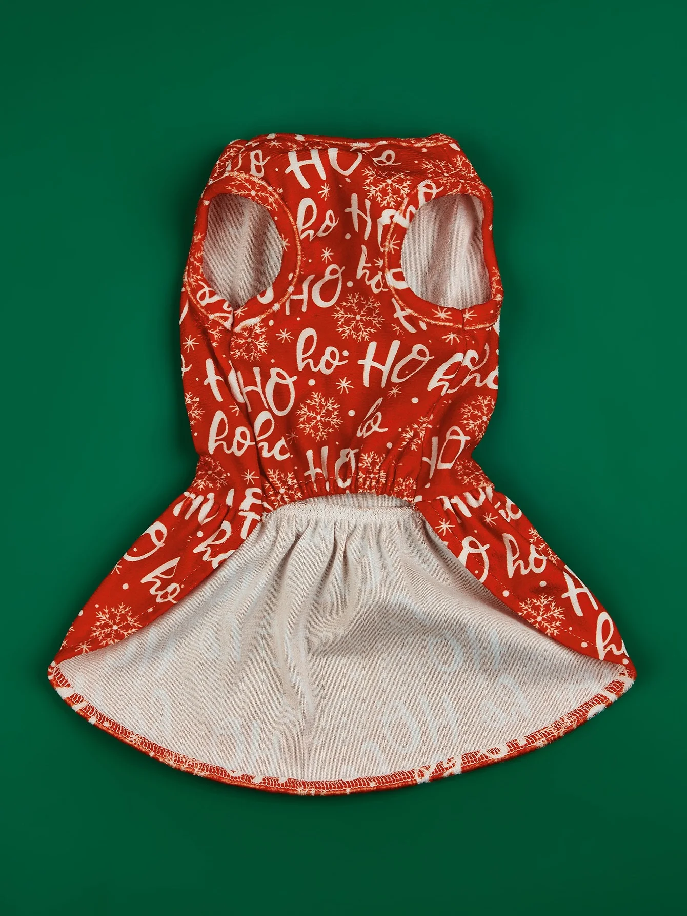 Dog Christmas Dresses HO Puppy Clothes with Snow Printed Beautiful and Comfort Costume with Bowknot Christmas Dog Xmas Party