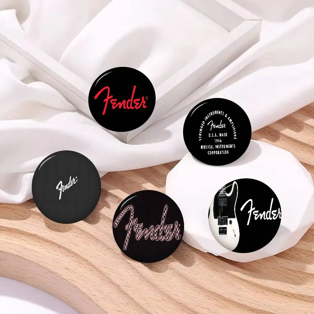 F-Fender Classic-Rock 58mm Handmade Brooch Cartoon Cosplay Badge on Backpack Jewelry Accessories Gifts