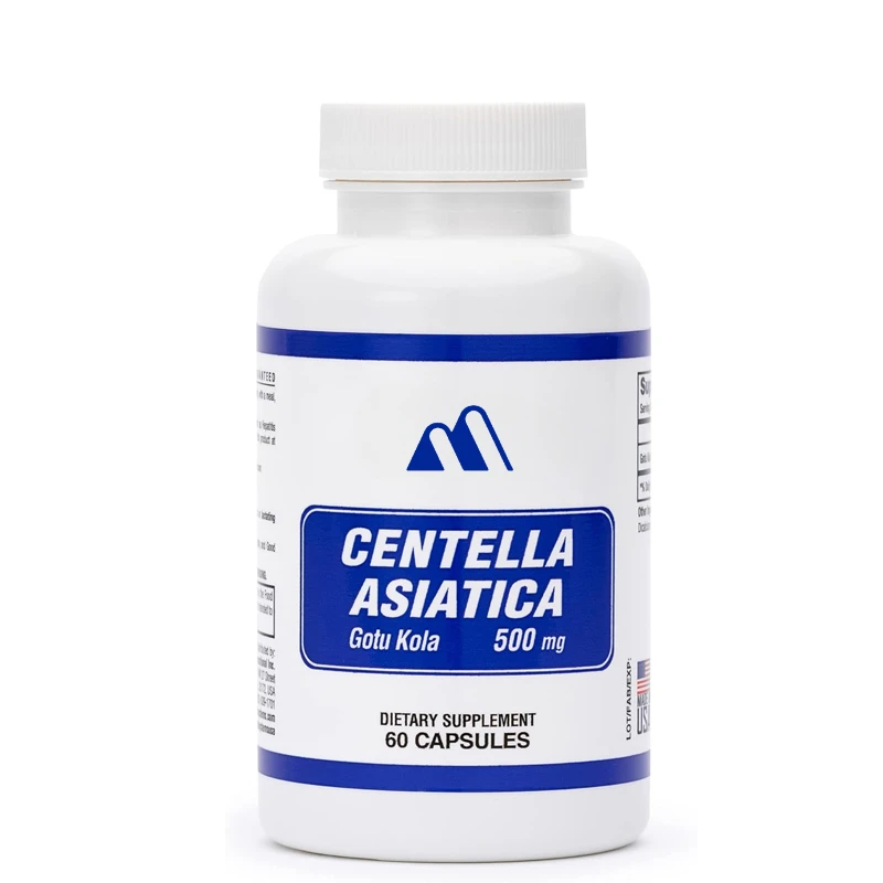 

Капсулы Centella Asiatica 500мг 60шт - Экстракт капсул Centella Asiatica помогает в усталость