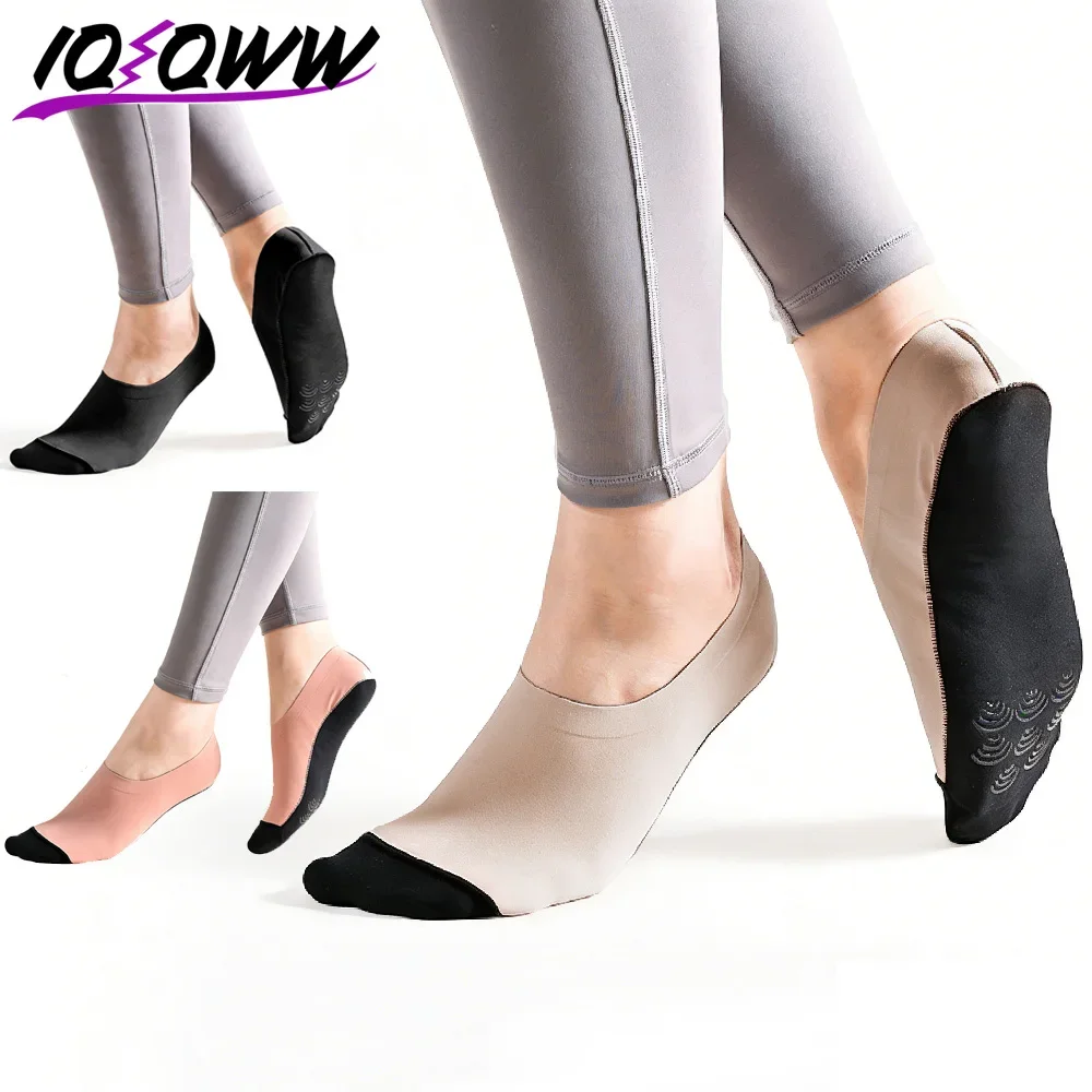 

1Pair Grip Non Slip Socks, Yoga Pilates Socks for Women, Practical Footwear for Ballet, Dance, Body Shaping, Indoor Training