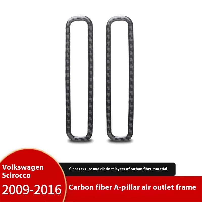

For Volkswagen Scirocco Interior Modification Real Carbon Fiber A Column Out of Trend Decorative Frame, Auto Parts