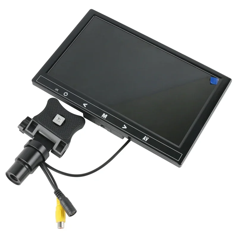 Imagem -06 - Linhas av tv Vídeo Microscópio Biológico c Montagem Câmera Polegada Digital Lcd Monitor Eletrônico Ocular Relógio Telefone Jóias 480