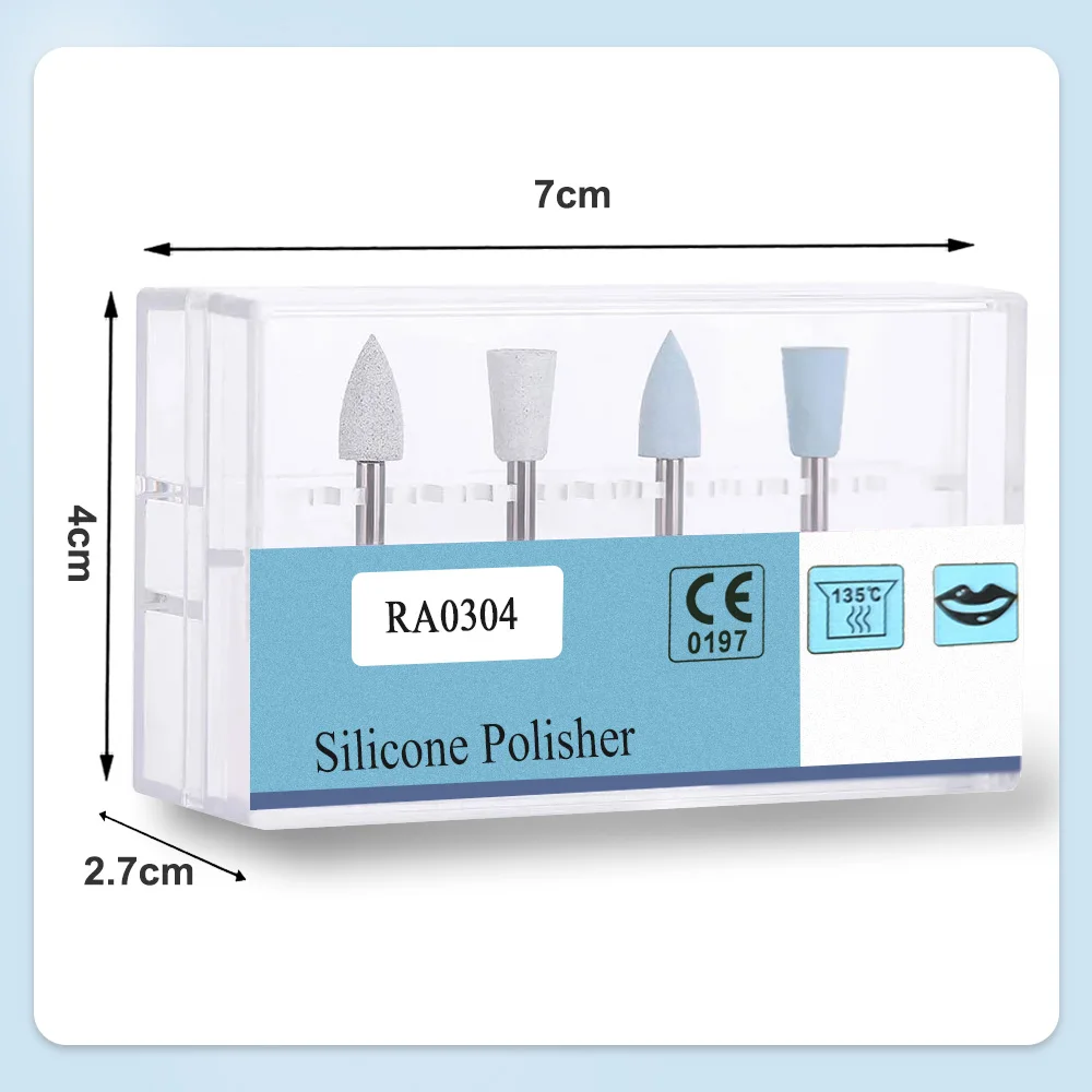 4 unids/caja Kit de pulido de resina compuesta Dental para pieza de mano de baja velocidad RA0304 Kits de pulido de dientes herramientas de pulido de dentista