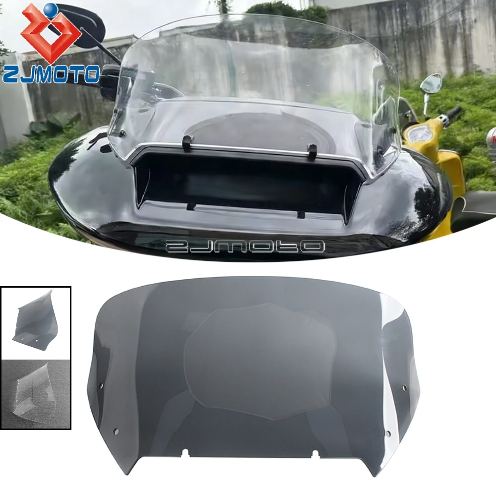 

For Harley Touring FLTRXSE 23-later Road Glide FLTRX FLTRXSTSE 24-Up Motorcycle Windscreen 12" Fairing Wind Deflector Windshield