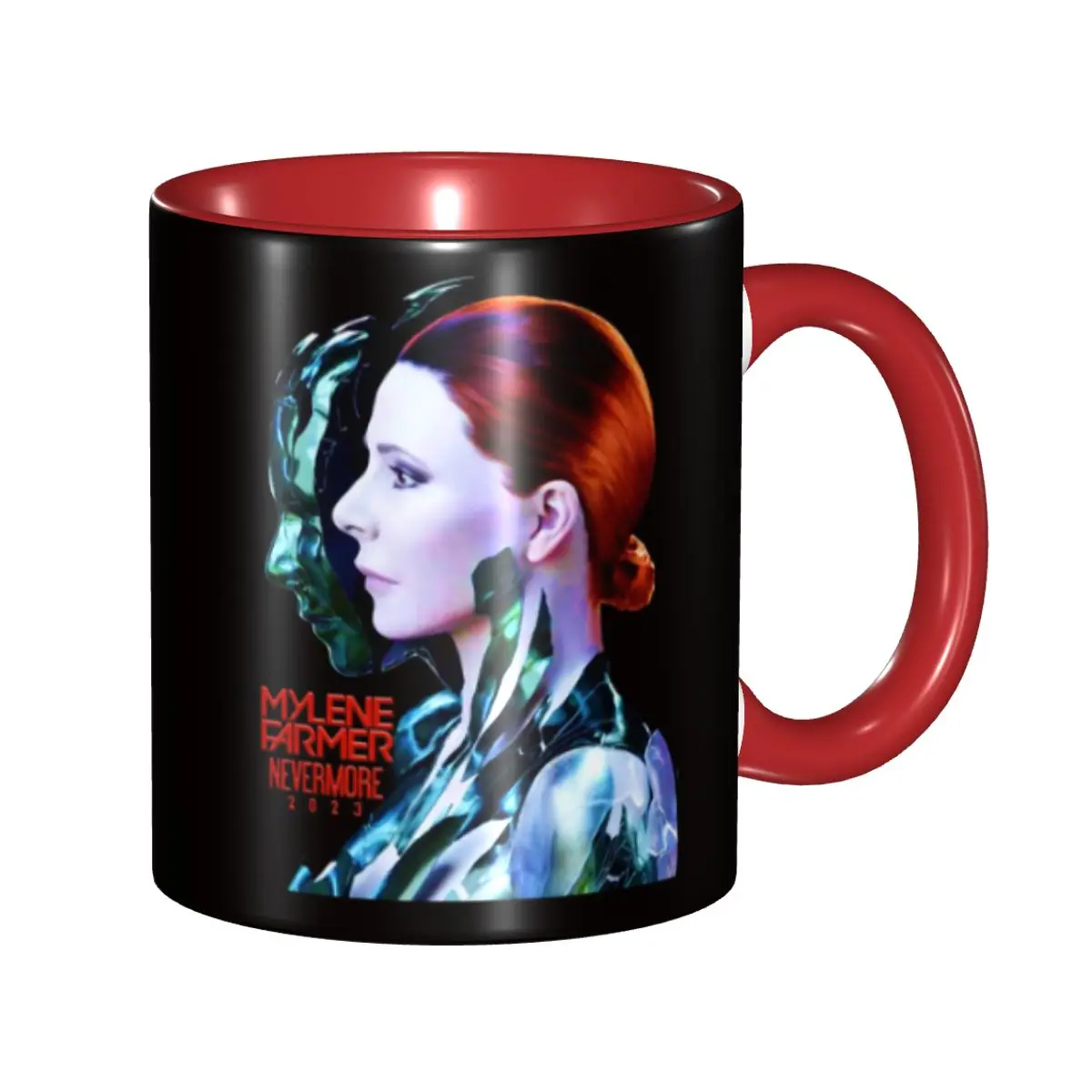 

Custom Sexy Mylene Farmer French Singer Songwriter And Actor Coffee Mug DIY Ceramic Milk Tea Cup