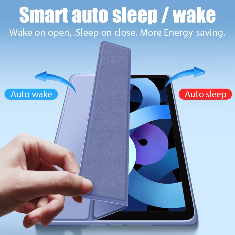 حافظة لجهاز iPad Pro 11 13 12.9 12 9 M4 M3 2025 A16 10th 10.9 Generation Funda لجهاز iPad Air 5 4 3 2 9th 8th 7th 10.2 Mini 6 7 Cover