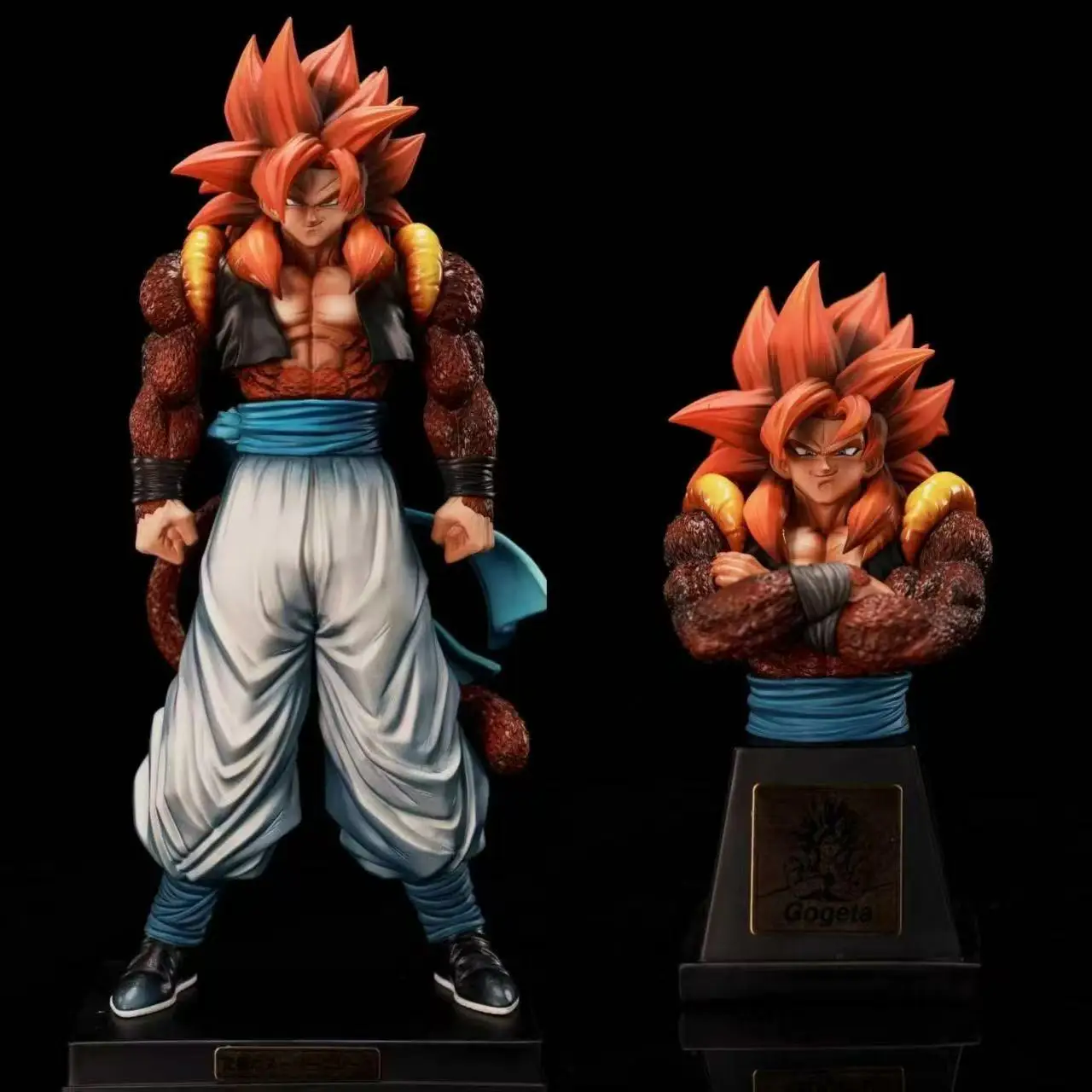 YS Statue Dragon Ball Ssj4 Gogeta Figure Replaceable Body Super Saiyan 4 Gogeta Pvc Action Figures Collection Model Toys Gifts