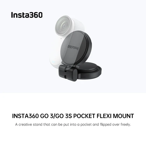 Insta360 GO 3S soporte flexible de bolsillo Base adhesiva magnética cabezal de bola de rotación 360 para Insta 360 GO 3 y GO 3S accesorios originales