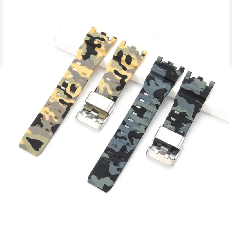 Resin Watchband For Casio G-SHOCK Mudmaster GWG-2000 GWG-2040 Watch Strap Camo Black Rubber Replacement Sport Bracelet Wristband - view 3