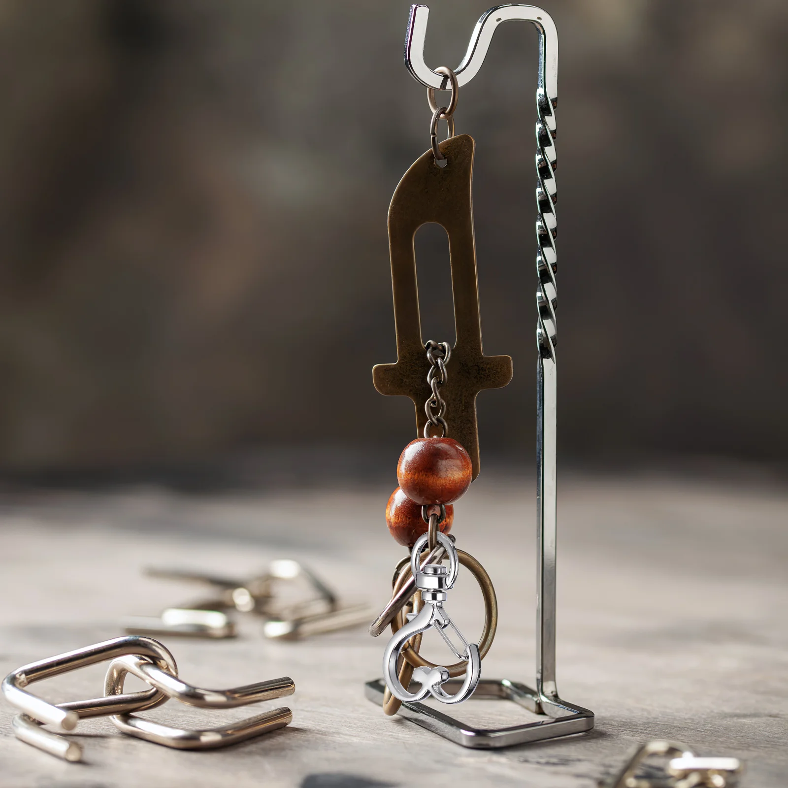 

20 шт., зажимы для ключей, застежка-лобстер в форме сердца, сделай сам, многофункциональные легкие компактные застежки для ювелирных изделий