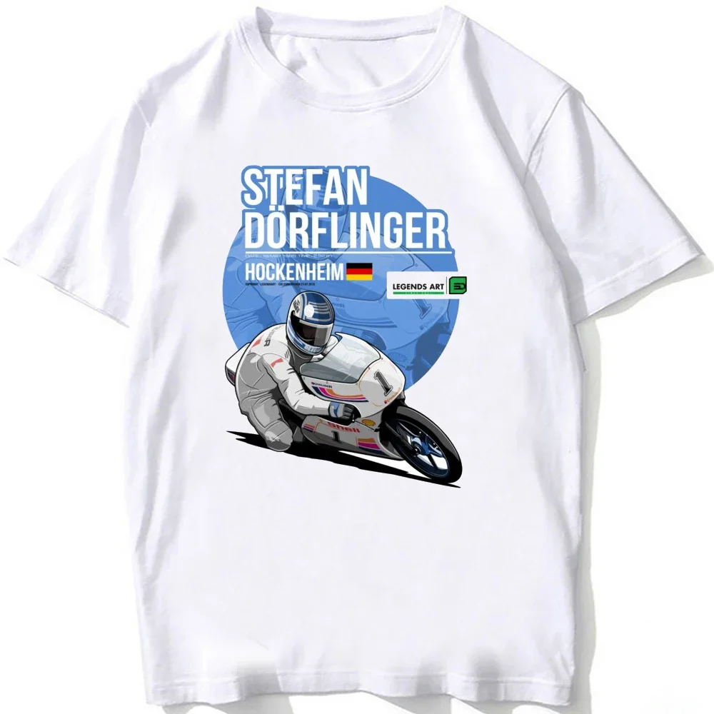 Ryan drfflinger 1985 Hockenheim GP Race t-shirt uomo manica corta Adventure Riding Sport Boy Casual Tees moto White Tops