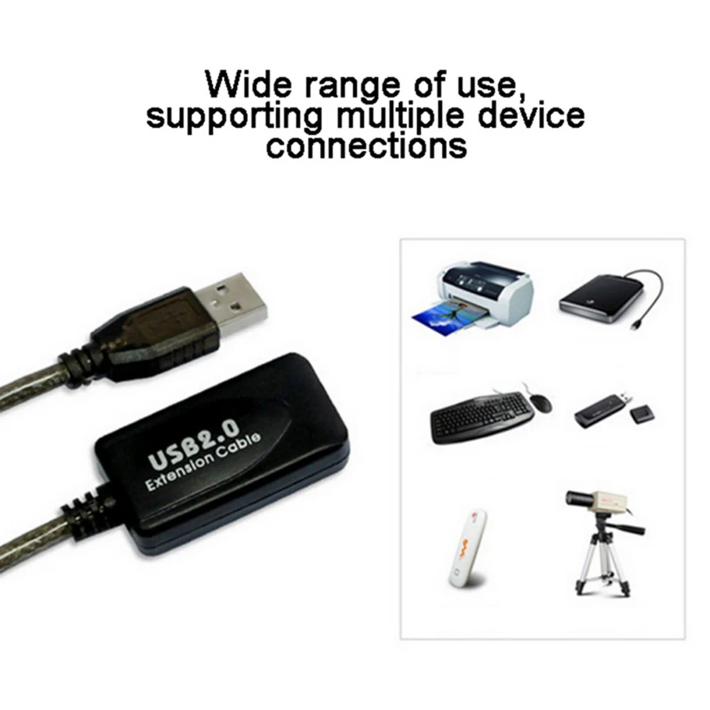 

USB 2.0 Male to Female Active Repeater Extension Extender Cable Cord USB Adapter