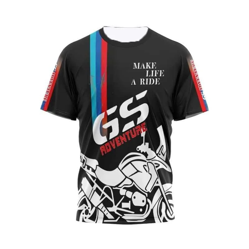 

2025 Summer BMW Men's Racing Suit Quick-drying T-shirt, The Latest Motorcycle Short-sleeved Breathable Loose Fashion Casual Y2K