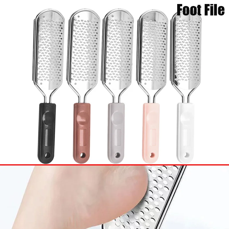1 szt. Pilnik do pedicure ze stali nierdzewnej, skrobak do stóp, usuwacz zrogowaceń i martwego naskórka, profesjonalne narzędzie do pielęgnacji stóp, pedicure